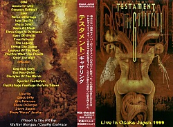 TESTAMENT - Live in Osaka Japan 1999 cover 