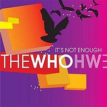 THE WHO - It's Not Enough cover 