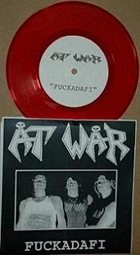 AT WAR Burning Soldier / Fuckadafi album cover