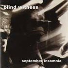 BLIND WITNESS September Insomnia album cover