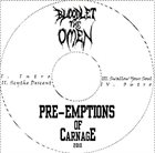 BLOODLET THE OMEN Pre-Emptions Of Carnage album cover