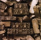 BOW WOW Locus 1976-1983 album cover