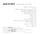 CAUSE FOR EFFECT Professional 300 album cover