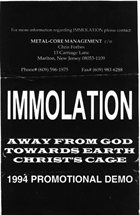 IMMOLATION 1994 Promotional Demo album cover