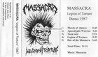 MASSACRA — Legion of Torture album cover