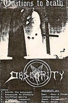 OBSCURITY — Ovations to Death album cover