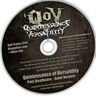 QUINTESSENCE OF VERSATILITY Promo 2010 album cover