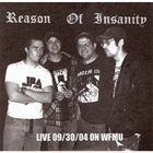 REASON OF INSANITY Live 09/30/04 On WFMU album cover