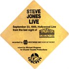 STEVE JONES Steve Jones Live (CD) album cover