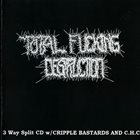 TOTAL FUCKING DESTRUCTION A 3 Way Of Terror album cover