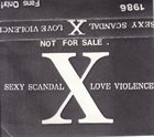 X JAPAN Sexy Scandal Love Violence (1986) album cover