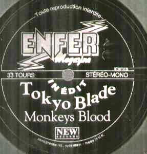 TOKYO BLADE - Monkey's Blood cover 