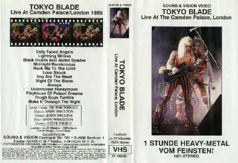 TOKYO BLADE - Tokyo Blade - Live At Camden Palace, London cover 