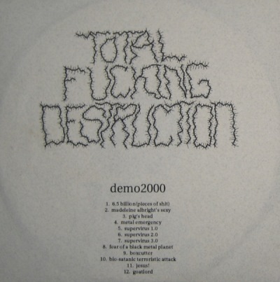TOTAL FUCKING DESTRUCTION - Demo: Version 1.0 cover 