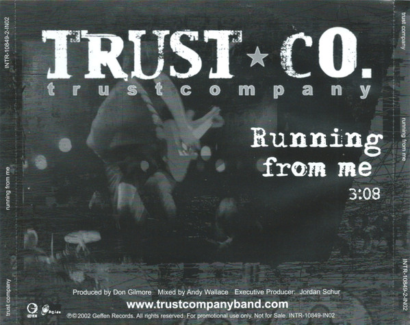 TRUST COMPANY - Running From Me cover 