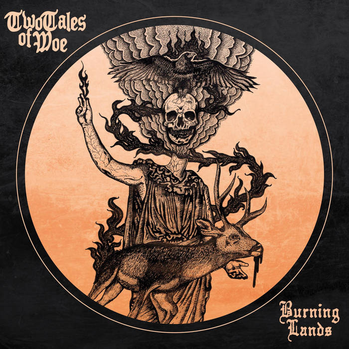 TWO TALES OF WOE - Burning Lands cover 