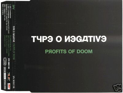 TYPE O NEGATIVE - Profits of Doom cover 