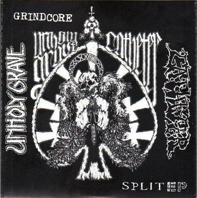 UNHOLY GRAVE - Grindcore Split EP cover 