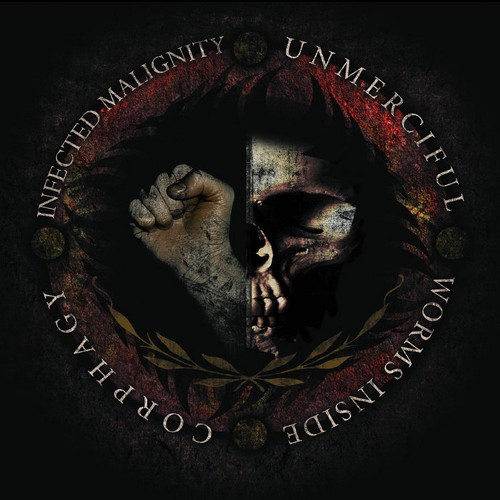 UNMERCIFUL - Unmerciful / Corphagy / Worms Inside / Infected Malignity cover 