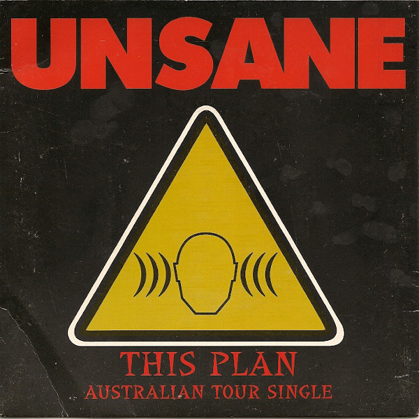 UNSANE - This Plan Australian Tour Single cover 