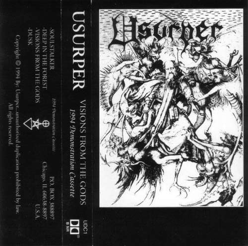 USURPER - Visions from the Gods cover 