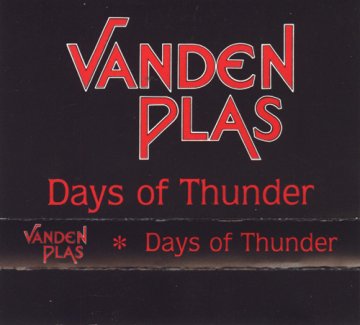 VANDEN PLAS - Days Of Thunder cover 