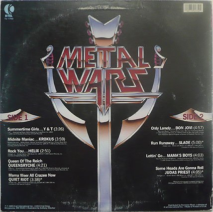 VARIOUS ARTISTS (GENERAL) - Metal Wars - A Heavy Metal Assault cover 