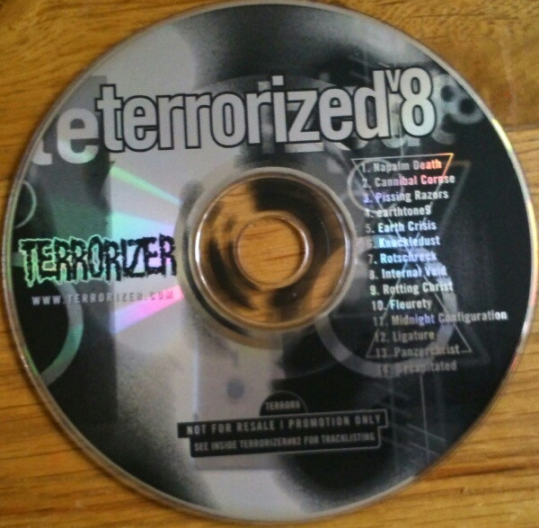 VARIOUS ARTISTS (LABEL SAMPLES AND FREEBIES) - Terrorized v8 cover 