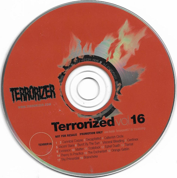 VARIOUS ARTISTS (LABEL SAMPLES AND FREEBIES) - Terrorized Vol 16 cover 