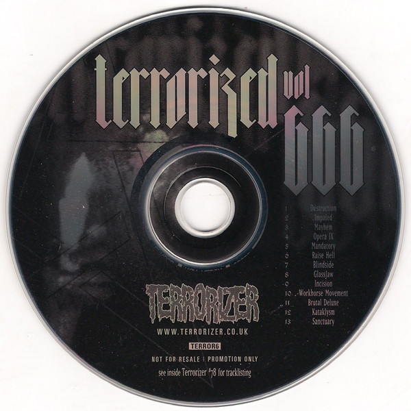 VARIOUS ARTISTS (LABEL SAMPLES AND FREEBIES) - Terrorized Vol 666 cover 