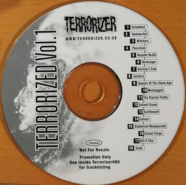 VARIOUS ARTISTS (LABEL SAMPLES AND FREEBIES) - Terrorized Vol.1 cover 