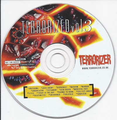 VARIOUS ARTISTS (LABEL SAMPLES AND FREEBIES) - Terrorized Vol.3 cover 