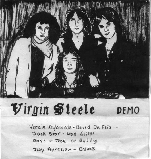 VIRGIN STEELE - Demo cover 