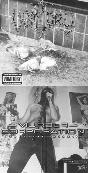 VOMITORY - Procreate Insanity / Warning! Vomitory Goes Pugh! cover 
