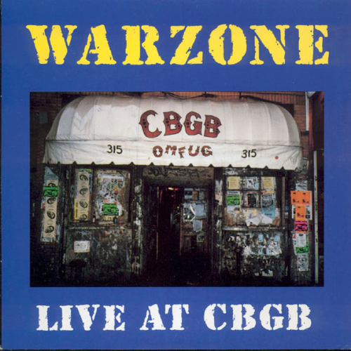 WARZONE (NY) - Live At CBGB cover 