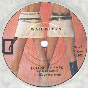 WINTER'S REIGN - I Close My Eyes cover 