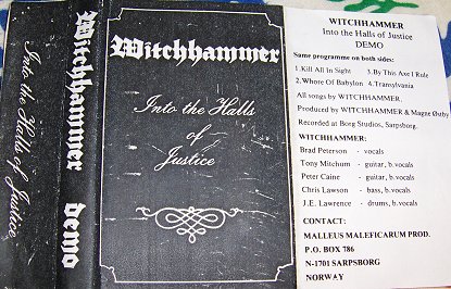 WITCHHAMMER - Into the Halls of Justice cover 